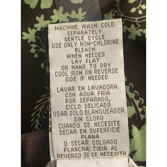 Speechless Womens Brown & Green Floral Empire Waist Sundress With Spaghetti Stra - Picture 10 of 10